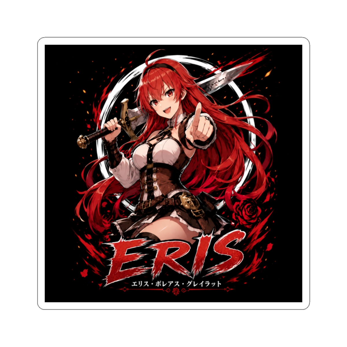 eris greyrat Sticker | Mushoku Tensei - alternate angle 1, merchandise