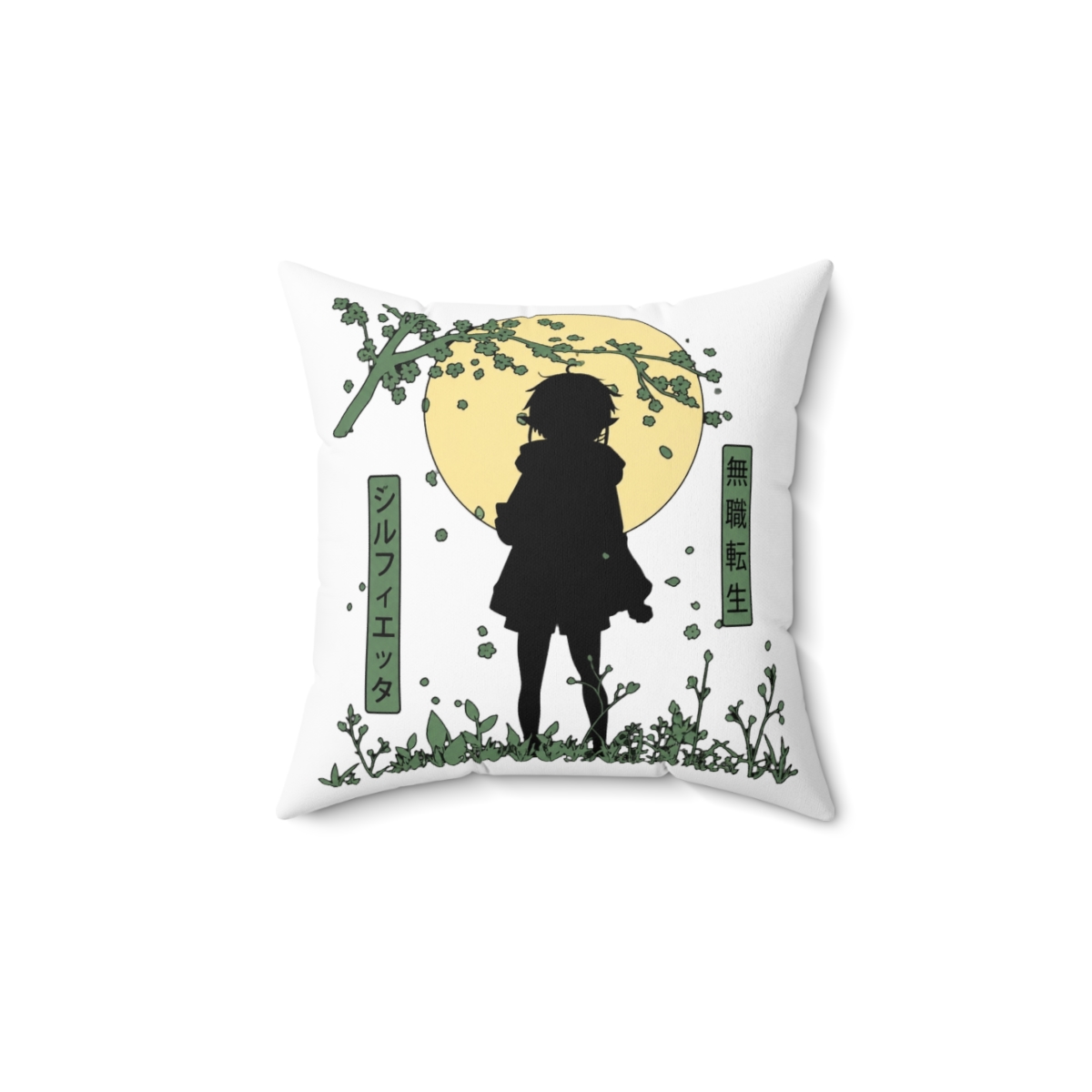 Leafy Sylphy Throw Pillow | Mushoku Tensei - alternate angle 1, merchandise